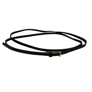 Elegant BlackWrap Around Leather Belt Waist 30" Sz 8